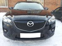 Mazda CX-5 (12–14) Защита радиатора, чёрная, верх