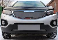 Kia Sorento (10–12) Защита радиатора, хром, низ