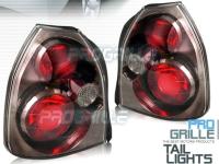 Honda Civic (96-01) 3 дв. фонари задние, дизайн титан, комплект 2 шт.