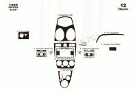 Ford Fiesta 2005-2009 декоративные накладки (отделка салона) под дерево, карбон, алюминий