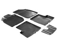 Renault Sandero (14–) Коврики салона (полиуретан), чёрные