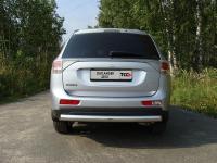 Mitsubishi Outlander (12–) Защита задняя (центральная овал) 75х42 мм