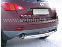 Nissan Murano (10-) защита заднего бампера, труба 76 мм
