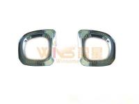 Nissan X-Trail T30 (01-06) накладки противотуманных фар переднего бампера хромированные рамки, комплект 2 шт.