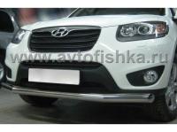 Hyundai Santa Fe 2 (09-) защита переднего бампера, труба 76 мм