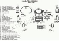Декоративные накладки салона Honda Pilot 2003-2004 Соответствие OEM, 29 элементов.