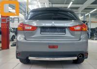 Mitsubishi ASX (13–) Защита заднего бампера одинарная d 60 мм, нерж.
