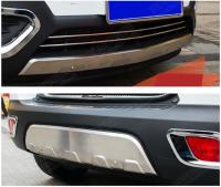 Opel Mokka (12–) Комплект накладок переднего и заднего бамперов (нерж. сталь)