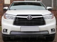 Toyota Highlander (14–) Защита радиатора, хром, низ