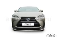 Защита переднего бампера Arbori d57 радиусная LEXUS NX 30H 2014-