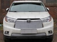 Toyota Highlander (14–) Защита радиатора Premium, хром, низ