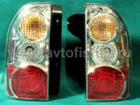 Suzuki Grand Vitara (99-05) задние фонари хромированные, дизайн Altezza, комплект 2 шт.