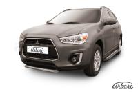 Защита переднего бампера Arbori d76 короткая MITSUBISHI ASX 2014-