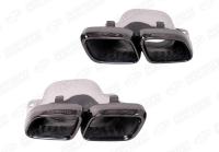 Mercedes-Benz C-Klasse W205 Coupe рестайлинг 2018 - н.в. Насадки на глушитель 6.3S AMG черные