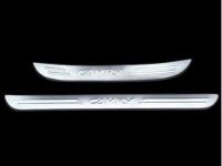 Toyota Camry V30 (01-06) накладки порогов дверных проемов из нержавеющей стали, комплект 4 шт.