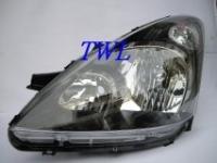 Toyota Wish (04-06) фары передние черные, комплект 2 шт.