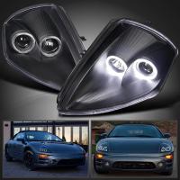 Mitsubishi Eclipse 2000-2005 фары линзовые черные с ангельскими глазками