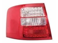 Audi A6 (97-04) универсал, Allroad (01-05) фонари задние светодиодные красно-хромированные, комплект 2 шт.