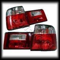 BMW 5 E34 (88-94) фонари задние прозрачные красно-белые, комплект лев.+прав.