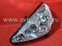 Honda Fit, Jazz (01-06) фары передние линзовые хромированные, комплект 2 шт.