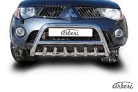 Защита передняя Arbori d76 низкая с защитой картера MITSUBISHI L-200 TRITON 2006-