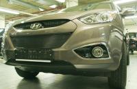 Сетка на бампер внешняя для HYUNDAI ix35 2010->, 2 шт., черн., 15 мм