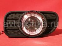 Jeep Grand Cherokee (99-04) фары противотуманные линзовые, со светящимися ободками, комплект 2 шт.