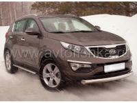 Kia Sportage (10-) защита переднего бампера, труба 76 мм
