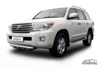 Защита переднего бампера Arbori d76 с профильной защитой картера короткая TOYOTA LAND CRUISER 200 2013-
