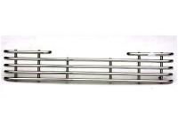 Mitsubishi Pajero 4 (06-) накладка на решетку переднего бампера из нержавеющей стали