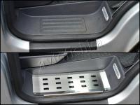 Накладки на пороги Volkswagen T5 Caravelle, T5 Multivan, T5 Transporter, передние комплект