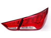 Hyundai Sonata YF (10-) задние светодиодные фонари, красно-белые, комплект 2 шт.