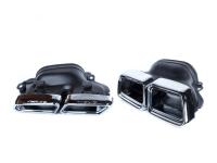 Mercedes S-class w222 (13-) Насадки на глушитель 6.5 AMG