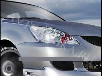 Защита передних фар прозрная Mitsubishi Lancer 2003-2006
