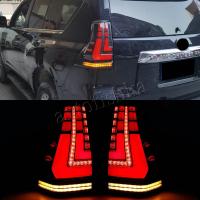 Toyota Land Cruiser Prado 150 (2010-) фонари задние светодиодные тонированные, дизайн Lexus, комплект 2 шт.