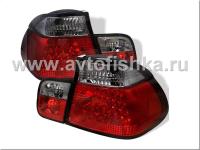 BMW 3 E46 (01-05) 4 дв. седан фонари задние светодиодные красно-тонированные, комплект лев.+прав.