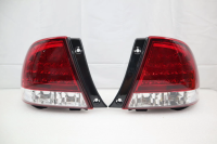 Toyota Altezza, Lexus IS200 XE10 (98-05) фонари задние красно-хромированные светодиодные.