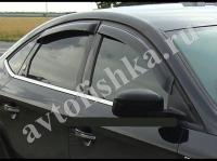 Дефлекторы боковых окон 4 части темные Ford Mondeo 2007-