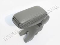 Volkswagen Polo (09–) Подлокотник с боксом, серый (низ-фибер,верх-Abs - кожзам.)