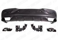 Mercedes-Benz GLE-Klasse C292 2015 - 2019 Диффузор заднего бампера 6.3 AMG с черными насадками на глушитель