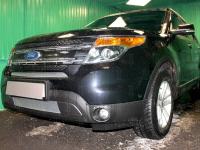 Ford Explorer (12–15) Защита радиатора Premium, хром, низ