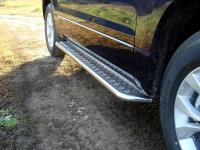 Suzuki Grand Vitara (08–/13–) Пороги с площадкой 42,4 мм