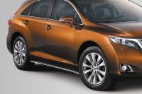 Toyota Venza (12–) Пороги труба 42 мм (компл 2шт)