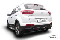 Защита заднего бампера Arbori d42 радиусная HYUNDAI Creta 4WD 2016-