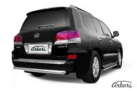 Защита заднего бампера Arbori d76 радиусная LEXUS LX-570 2012-
