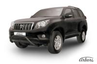 Защита передняя Arbori d76 низкая "мини" черная TOYOTA LAND CRUISER PRADO 2010-2014