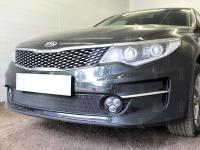 Kia Optima (16–) Защита радиатора, чёрная, низ