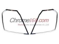 Chevrolet Aveo (04-08) хэтчбек хромированные декоративные накладки на задние фонари, комплект 2 шт.