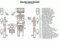 Декоративные накладки салона Mitsubishi Galant 2004-2008 с 6 CD Player