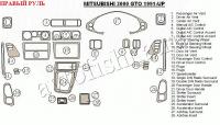 Mitsubishi 3000 GTO (91-) декоративные накладки под дерево или карбон (отделка салона),  , правый руль